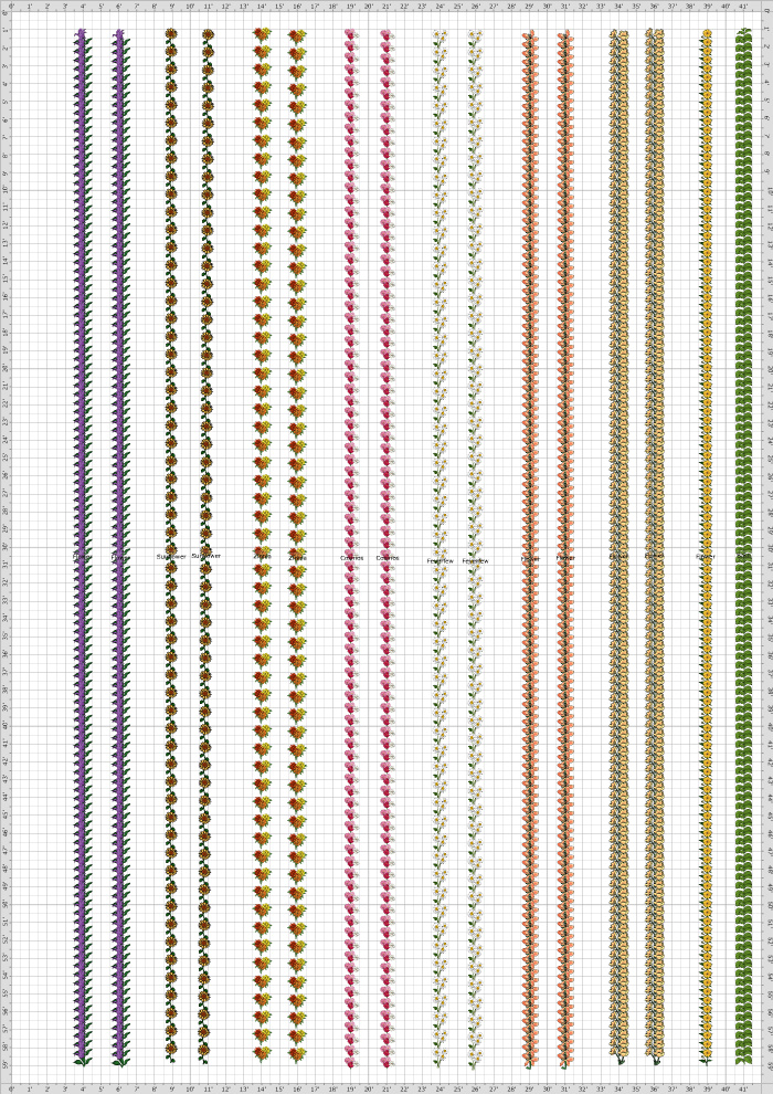 flower garden plan for a farm
